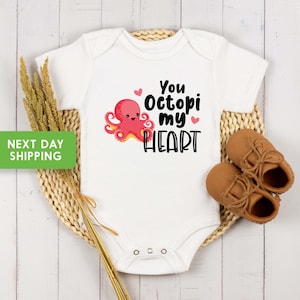 You Octopi My Heart Onesie® Cute Newborn Onesie® Baby Octopus Baby Bodysuit