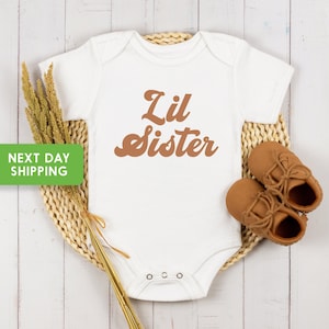 Kleine Schwester Onesie® Kleine Schwester Vintage Body® Kleine Schwester Retro Body® Süßer Schwestern-Body®