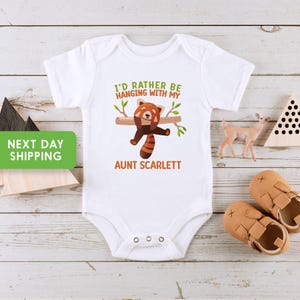 I&#39;d Rather Be Hanging With My Aunt Onesie®, Aunt Onesie®, Auntie Onesie®, Personailzed Aunt Onesie®, Custom Aunt Onesie®, Baby Shower Gift