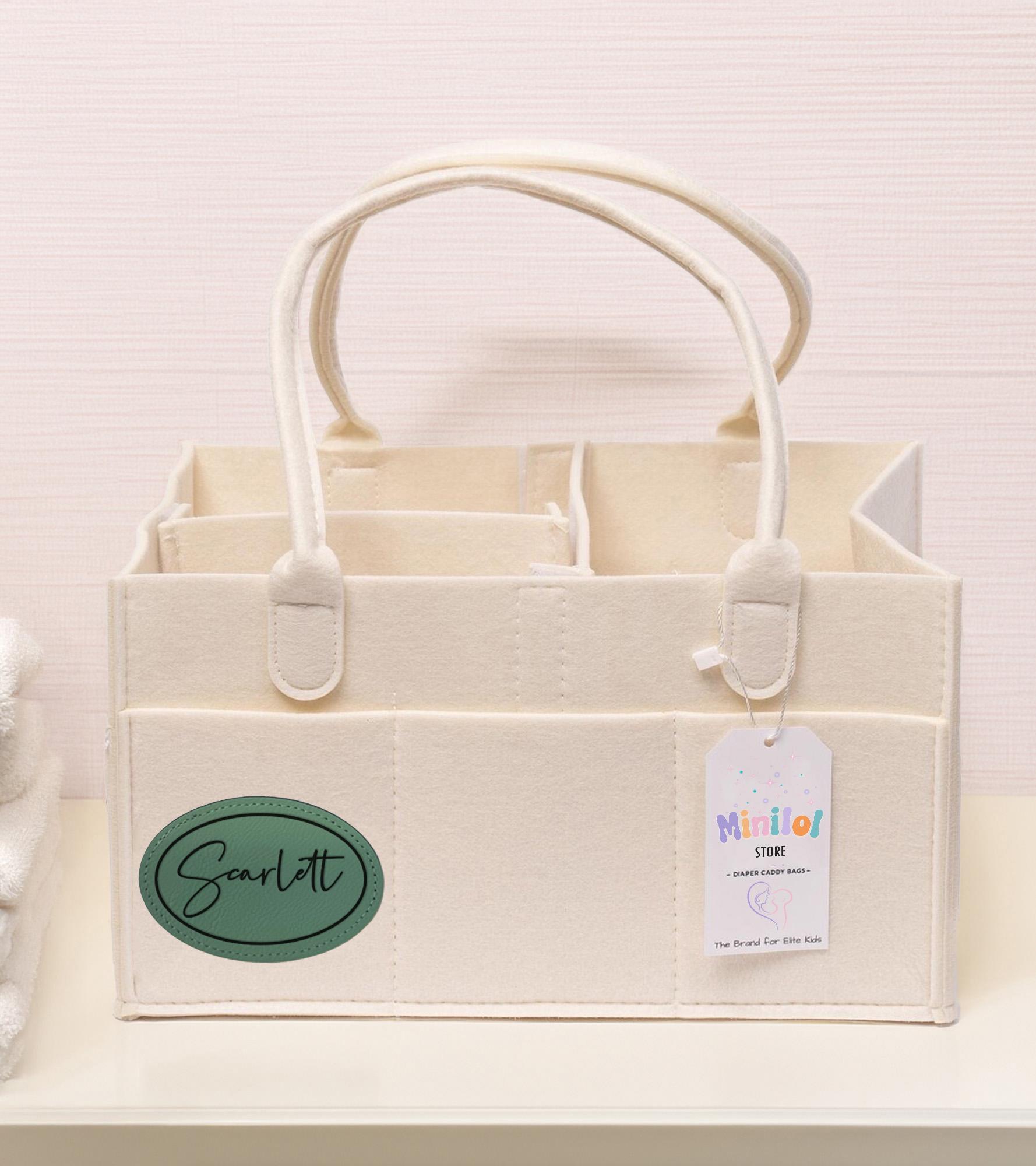 Personalized Baby Organizer, Diaper Caddy Bag, Baby Shower Gift, Nursery Basket, Diaper Bag for Newborn, Customizable Gift, New Baby Gift