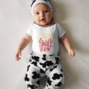 Cute "Small Fry" Baby Onesie® Funny Baby Onesie® Hipster Baby Onesie® Cute Baby Onesie® image 7