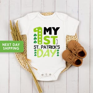 My First St. Patricks Day Outfit, Babies 1st St. Patricks, Newborn Shamrock Outfit, Patrick&#39;s Day Lucky Baby Onesie®, Baby St Patrick Outfit