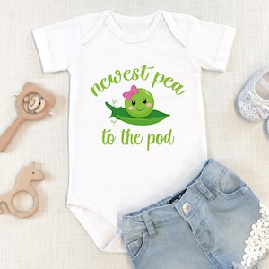 Newest Pea to the Pod Onesie®,  Little Pea Pod Onesie®, Baby Nickname Onesie®, Take Home Outfit, Baby Name Onesie®, Baby Announcement