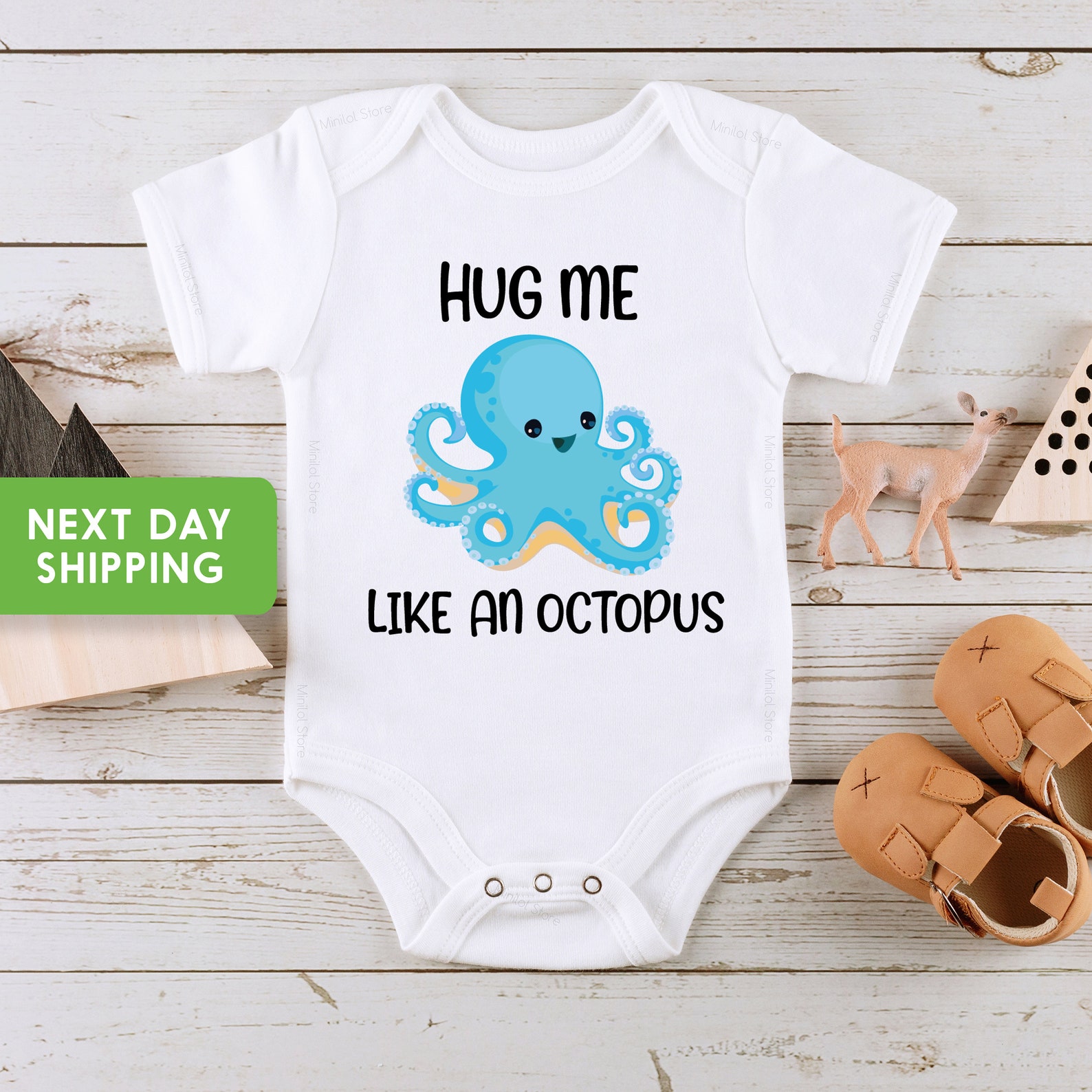 Octopus Onesie® Hug Me Like an Octopus Baby Onesie® Hipster Etsy
