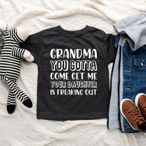 Grandma Get Me Onesie® Funny Newborn Gift, Baby Onesie® Cotton Onesie® Toddler Youth Shirt image 5