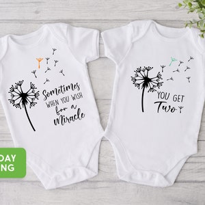 Twin Onesie®,Twin Baby Shirt, Twins Baby Gift, Twin Mom Gift, Twins Baby Shower