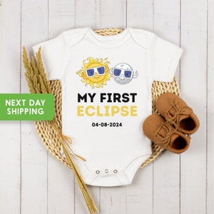 My First Eclipse Onesie®, 8th of April, Baby Outfits for the Eclipse, Eclipse Baby Keepsake, Eclipse Onesie® for Baby, Kids Eclipse Shirt