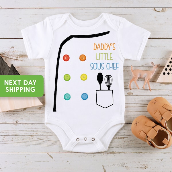 Little Chef Baby Onesie® Little Sous Chef Baby Bodysuit, Baby Chef Outfit, Infant Clothes, Daddy’s Little Chef, Mommy’s Little Chef