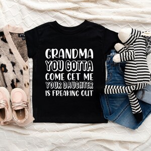 Grandma Get Me Onesie® Funny Newborn Gift, Baby Onesie® Cotton Onesie® Toddler Youth Shirt image 6