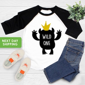Where The Wild Are First Birthday Shirt, Wild One Birthday Onesie®, Wild 1st Birthday Shirt, 1st Birthday Toddler Shirt