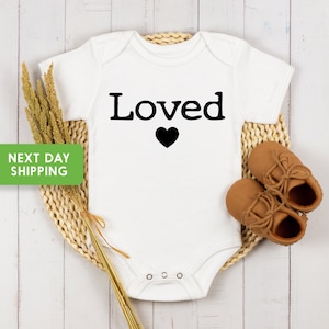 Loved Baby Onesie®, Cute Valentines Day Baby Onesie®, I Am Loved Baby Onesie®, Loved Baby Onesie®, Cute Baby Shirt