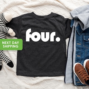 Fourth Birthday Kids Shirt, 4th Birthday Kids Shirt, 4th Birthday Outfit, Kids Birthday Shirt, Fourth Birthday Tshirt