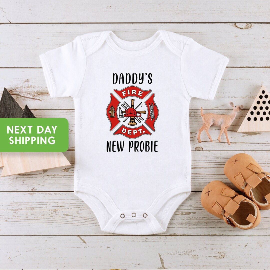 Firefighter Onesie®, Fire Fighter Baby, Firefighter Baby Gift, Fire