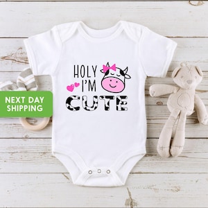 Cow Baby Onesie®, Holy Cow Baby Onesie®, Hipster Baby Onesie®, Funny Baby Onesie®, Cute Baby Onesie®