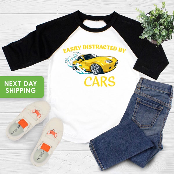 Easily Distracted By Cars, Boys Cars Shirt, Plays With Cars, Toddler Cars Shirt, Kids Car Shirt, Boys Car Shirt, Car Shirt, Baby Shower Gift