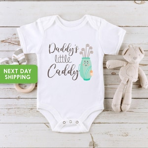 Daddy&#39;s Golfing Buddy Onesie®, Daddy&#39;s Little Caddy, Cute Father&#39;s Day Onesie®, Golfing Buddy Toddler Shirt, Caddy of Daddy Toddler Shirt