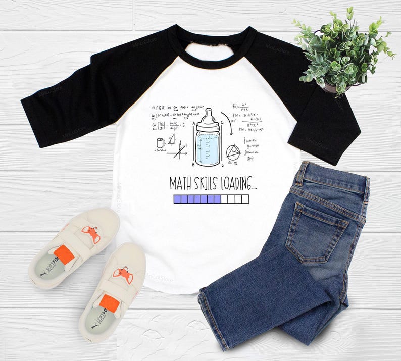 Math Skills Loading Onesie®, Periodic Table, Funny Baby Onesie®, Math Baby Bodysuit, Nerd Baby Onesie®, Math Skill Kids Shirt image 6
