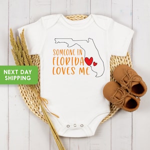 Une personne en Floride m&#39;aime, grenouillère Floride pour bébé®, grenouillère pour bébé aimé®, grenouillère sur le thème de la Floride®