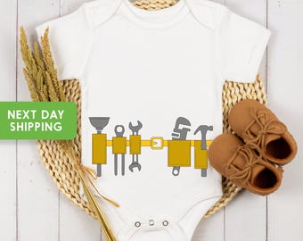 Tool Belt Onesie®, Tool Belt, Baby Carpenter, Baby Construction Worker, Future Carpenter, Construction Dad, Baby Announcement, Tool Belt