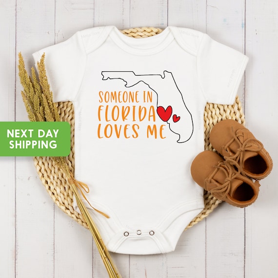 Florida Love Baby Onesie Florida Love Baby Onesie