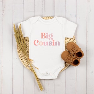 Big Cousin Announcement Onesie®, Big Cousin Bodysuit, Big Cousin To Be, Pregnancy Reveal Onesie®, Big Cousin Onesie®
