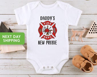 Firefighter Onesie®, Fire Fighter Baby, Firefighter Baby Gift, Fire Department Onesie®, Firefighter Bodysuit