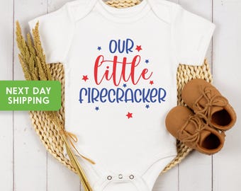Little Firecracker Baby Onesie®: 4th of July Baby Outfit