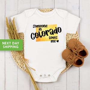 Someone In Colorado Me Onesie®, State Baby Onesie®, Baby Shower Gift, Baby Boy Onesie®, Baby Bodysuit, Unique Baby Gift