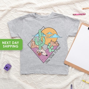Stay Wild and Free Kids Shirt, Freedom Onesie®, Adventure Kids Shirt, Western Shirt, Cowboy Toddler Shirt, Country Shirt for Kids