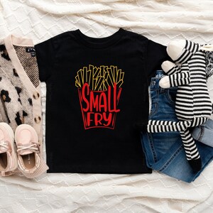 Cute "Small Fry" Baby Onesie® Funny Baby Onesie® Hipster Baby Onesie® Cute Baby Onesie® image 4
