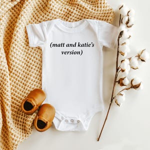 Mommy&#39;s Version Onesie®, Baby Shower Gift, Custom Gender Neutral Onesie®, Newborn Onesie®, Infant Bodysuit, Gift For Baby, Babyshower gift