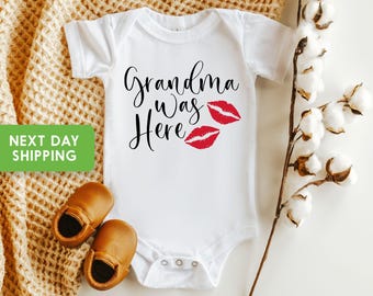 Grandma Was Here Bodysuit, Cute Baby , Baby Gift, Baby  Bodysuit, Boho Baby Onesie®, Baby Boy Gift