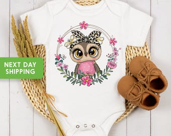 Owl Onesie®For Girl, Owl Baby Onesie® Owl Baby Shower Gift For Girl, Cute Owl Baby Clothes, Onesie® For Baby
