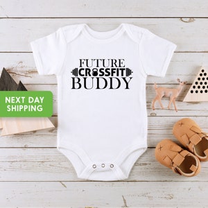 Daddy's Future Crossfit Buddy Bodysuit for Boy Bodybuilder Shirt