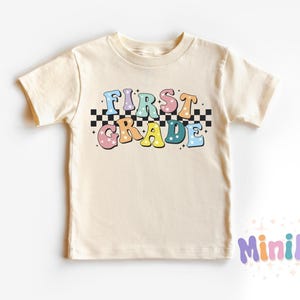 Back to School Shirt, Retro First Grade Kids Shirt, First Day of School Shirt, First Grade School Shirts, Kids School Tees, First Grade Tees