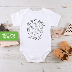 Our Next Great Adventure Onesie® , Hiking Baby Bodysuit, Mountain Baby Onesie® , Adventure Bodysuit, Adventure Toddler Shirt, Adventure Tee