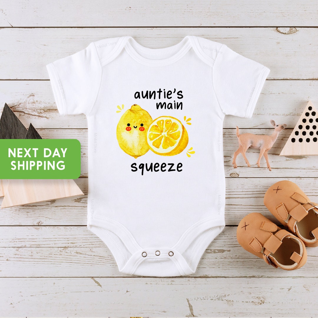 Auntie's Main Squeeze Onesie®, Auntie Baby Clothes, Gift for Baby, Aunt Gift to Baby, Aunt Baby