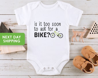 RIDE BIKE FANATIC LOVE OF CYCLING BICYCLE ENTHUSIAST BABY GROW SHOWER GIFT 