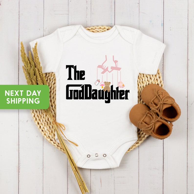 The GodDaughter Onesie®, Cute Baby Onesie®, GodParent Shower Gift, GodMother Bodysuit, GodFather®, GodBaby, GodDoughter, GodSon image 2