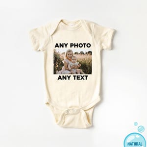 Personalized Kids Photo T-shirt, Childrens Custom Photo and Text Shirt image 2