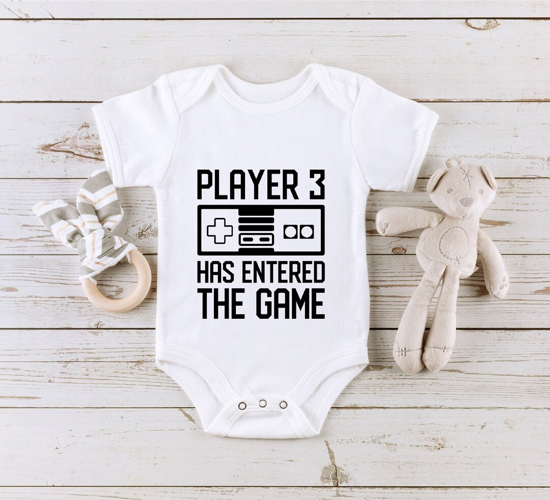 Gamer Baby Clothes Player 3 Has Entered the Game Baby Onesie?? Gamer
