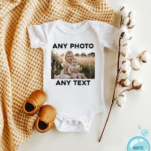 Personalized Kids Photo T-shirt, Childrens Custom Photo and Text Shirt image 3