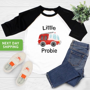 Little Probie Shirt, Firefighter Shirt, Firefighter Toddler Gift, Firetruck Shirt, Fireman Shirt, Toddler Gift