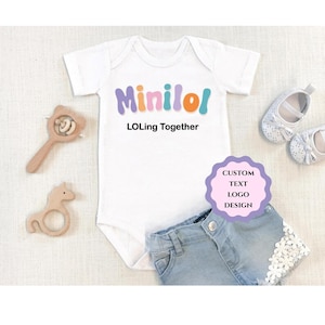 Your Design or Logo Printed Directly Onto a Bodysuit, Custom Baby Bodysuits, Custom Design Toddler Shirt, Custom Text Printed Kids Outfit