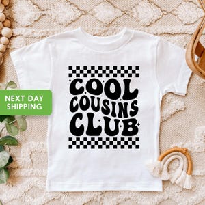 Cool Cousins Club Toddler Shirt, Cute Matching Retro Cousin Shirts, Cousin Crew Shirts for Kids, Big Cousin Shirts, Matching Cousin TShirt