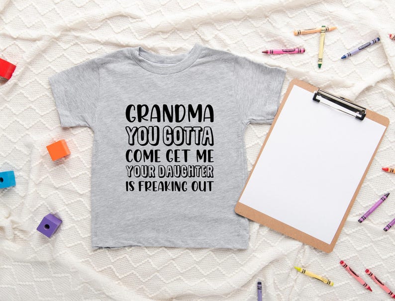 Grandma Get Me Onesie® Funny Newborn Gift, Baby Onesie® Cotton Onesie® Toddler Youth Shirt image 4