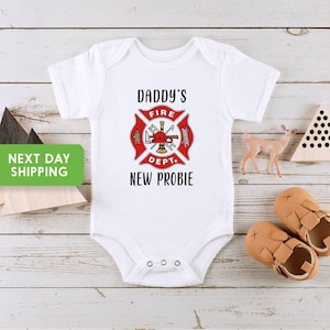 Firefighter Onesie®, Fire Fighter Baby, Firefighter Baby Gift, Fire Department Onesie®, Firefighter Bodysuit