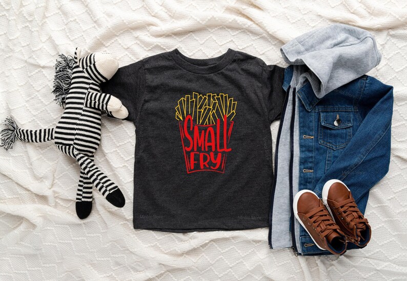 Cute "Small Fry" Baby Onesie® Funny Baby Onesie® Hipster Baby Onesie® Cute Baby Onesie® image 5