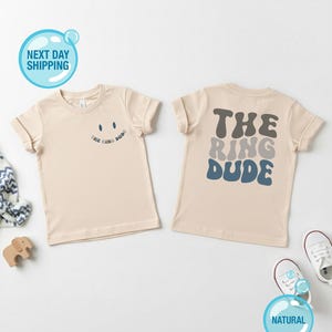 The Ring Dude Kid Shirt, Ring Bearer Baby Romper, Ring Security Toddler, Bridal Party Shirt, Wedding Rehearsal Tees, Proposal Gift
