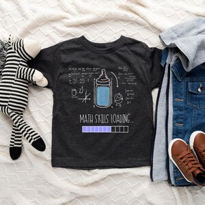 Math Skills Loading Onesie®, Periodic Table, Funny Baby Onesie®, Math Baby Bodysuit, Nerd Baby Onesie®, Math Skill Kids Shirt image 4